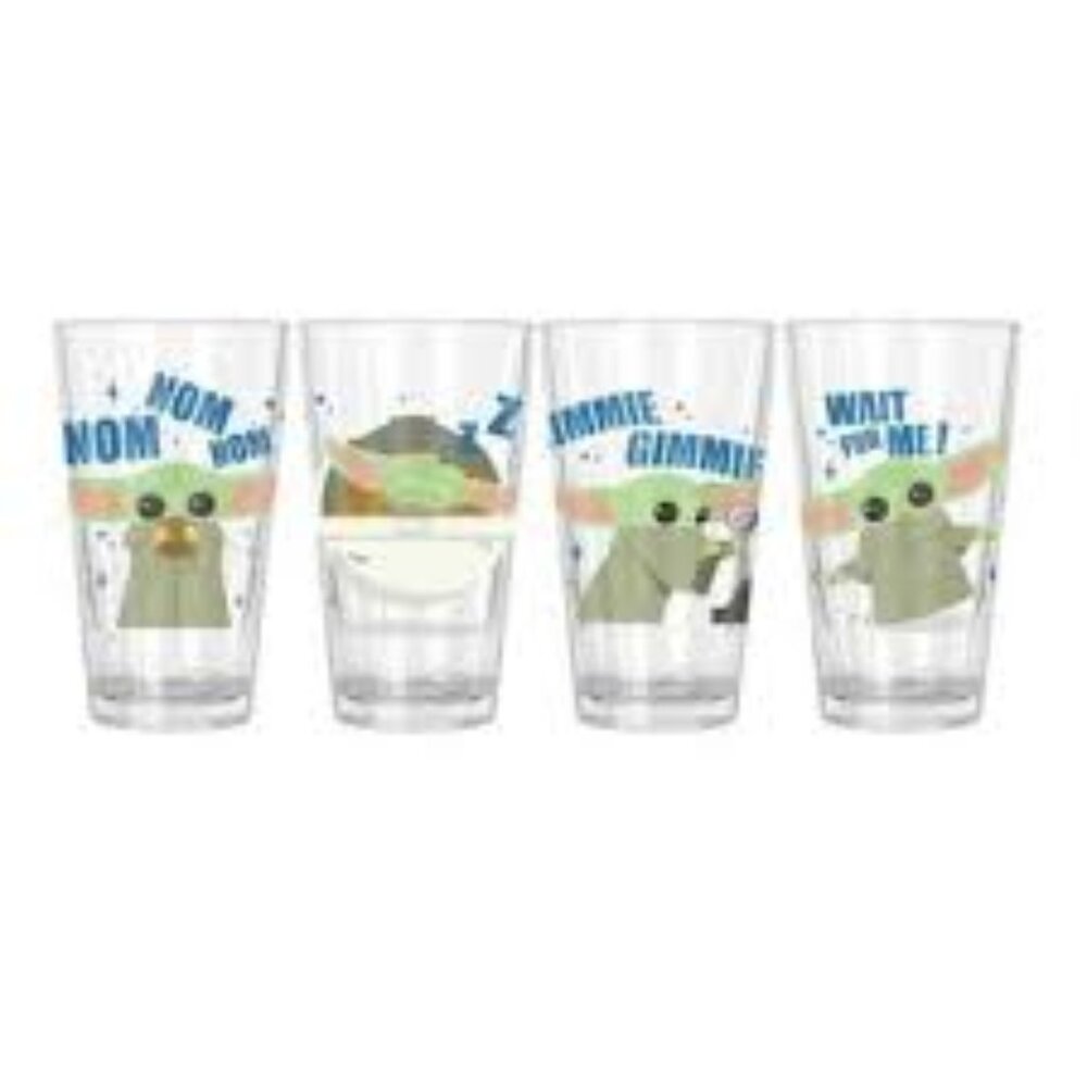 Republic of Tea NIB Star Wars™ The Mandalorian™ — 10 oz Iced Tea Glasses 4 Pack